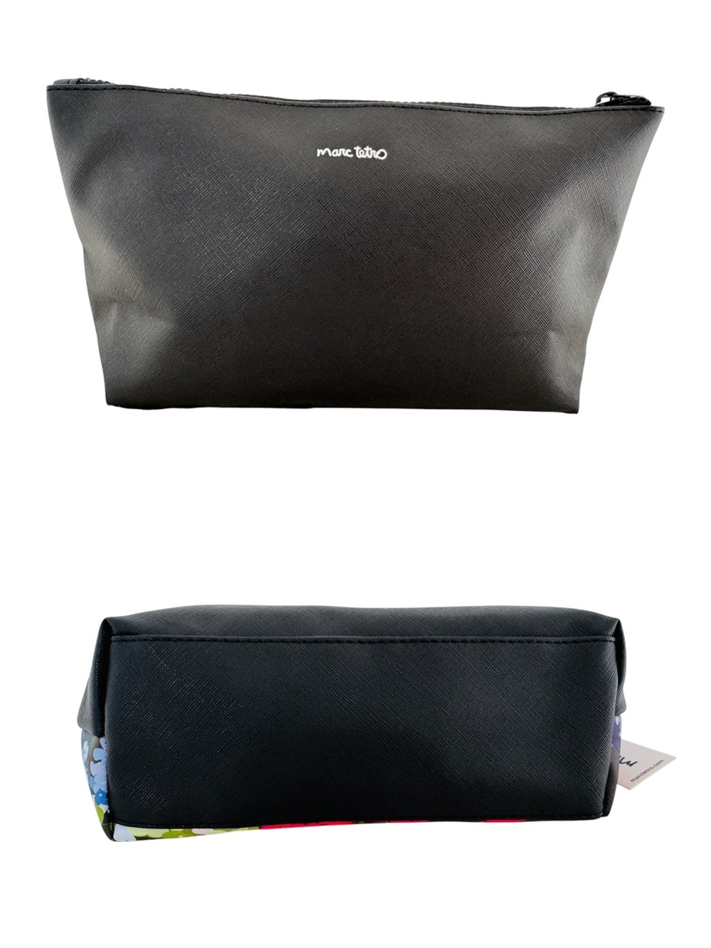 Marc Tetro Dogs and Flowers Makeup Bag - NWT - Picture 2 of 5